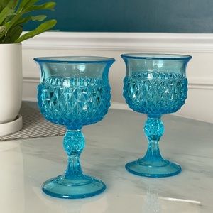 Vintage Indiana Glass Co. Goblets